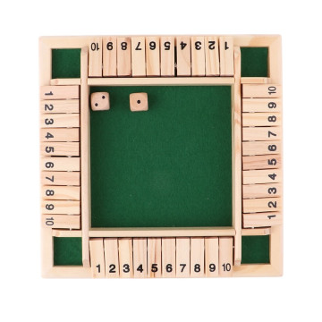 Дерев’яна гра Shut the Box для дітей і дорослих, навчальна та розважальна