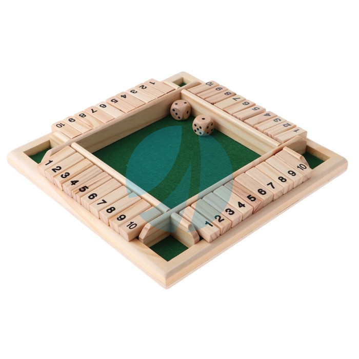 Дерев’яна гра Shut the Box для дітей і дорослих, навчальна та розважальна Дерев’яна гра Shut the Box для дітей і дорослих, навчальна та розважальна