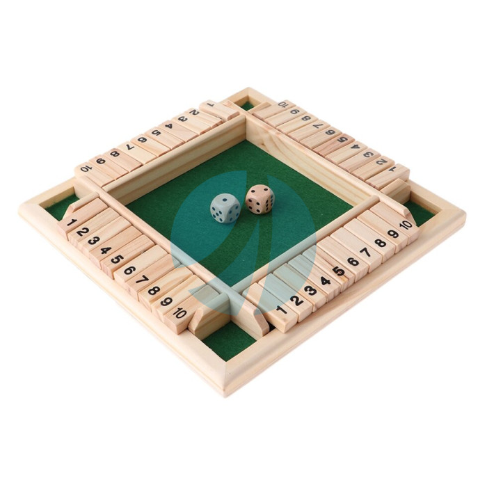 Дерев’яна гра Shut the Box для дітей і дорослих, навчальна та розважальна Дерев’яна гра Shut the Box для дітей і дорослих, навчальна та розважальна