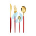 Набір посуду з нержавійки 4 предмети з титановим напиленням, сучасний дизайн, дзеркальна поверхня