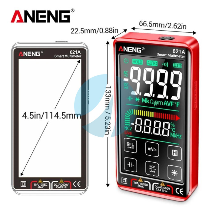 Цифровий мультиметр ANENG 621A сенсорний екран Цифровий мультиметр ANENG 621A сенсорний екран