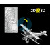 Металевий 3D-пазл Літак
