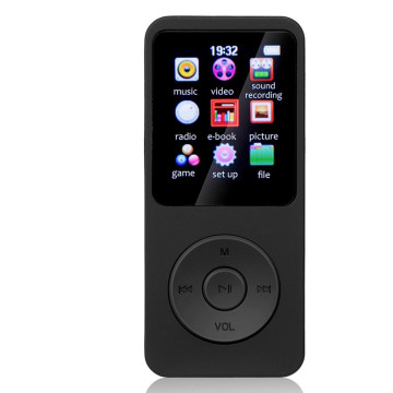 Портативний MP3-плеєр із Bluetooth 5.0, розширюваною пам’яттю до 256 ГБ, FM-радіо та диктофоном