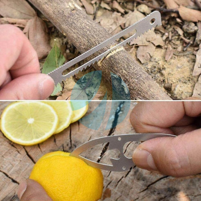 Мультитул карта для виживання пила, рибальські гачки, голки для шиття, наконечники для стріл, гарпунів Мультитул карта для виживання пила, рибальські гачки, голки для шиття, наконечники для стріл, гарпунів