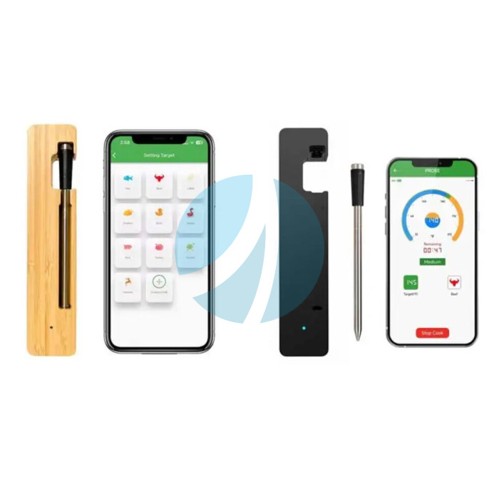Розумний бездротовий термометр для м’яса з Bluetooth 5.2 та IP68 Розумний бездротовий термометр для м’яса з Bluetooth 5.2 та IP68