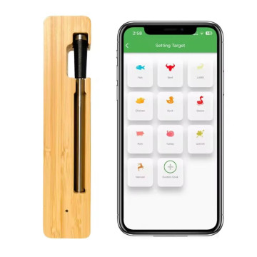 Розумний бездротовий термометр для м’яса з Bluetooth 5.2 та IP68